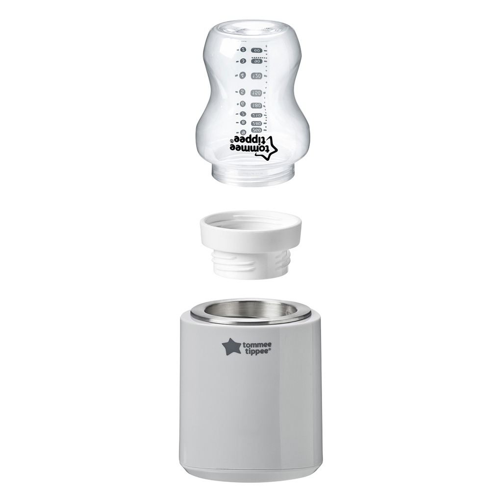 Tommee Tippee Lets Go Portable Baby Feeding Bottle Warmer - Grey 