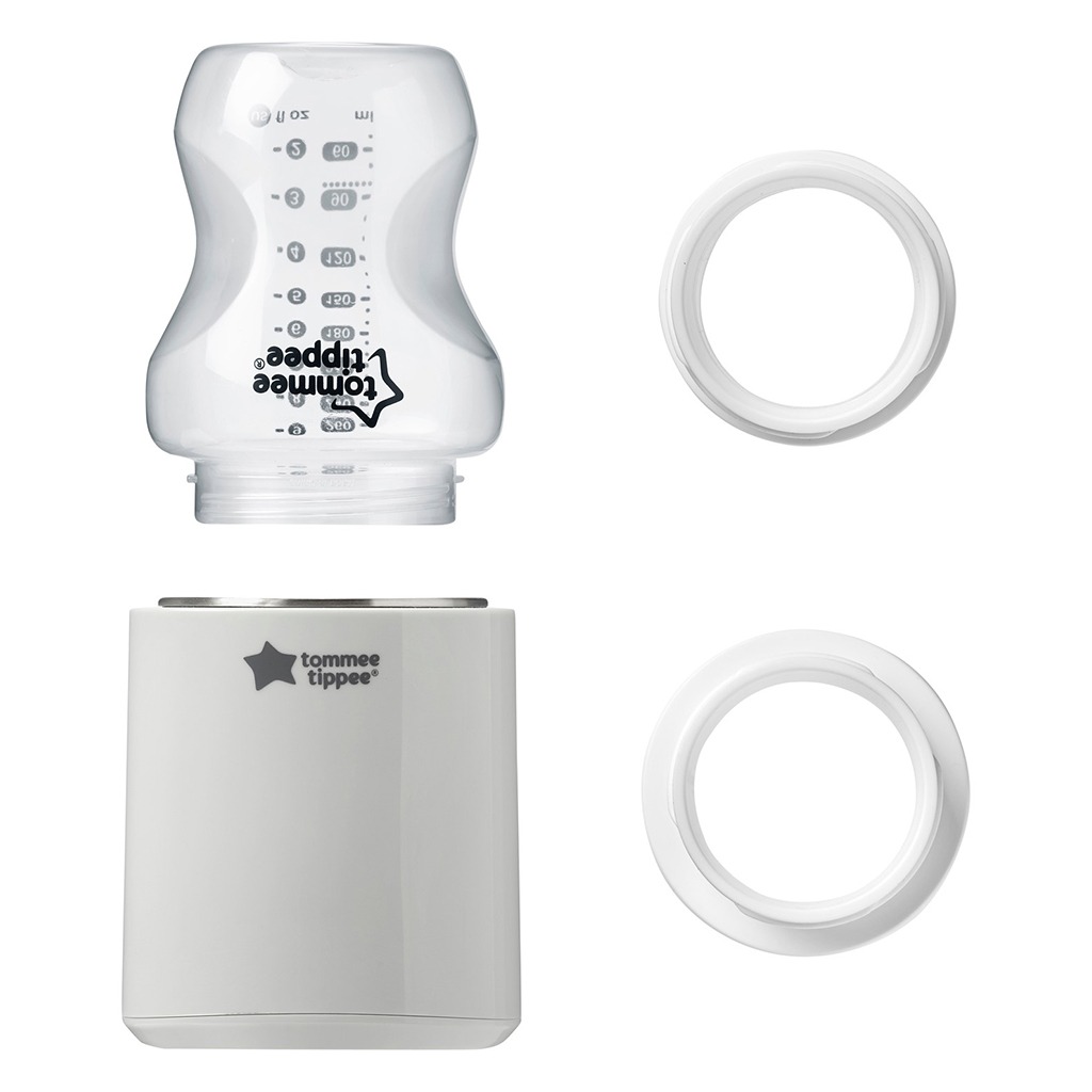 Tommee Tippee Lets Go Portable Baby Feeding Bottle Warmer - Grey 