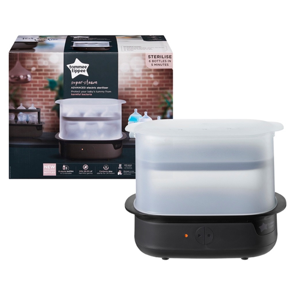 Tommee Tippee Super Steam Advanced Electric Sterilizer - Black Color