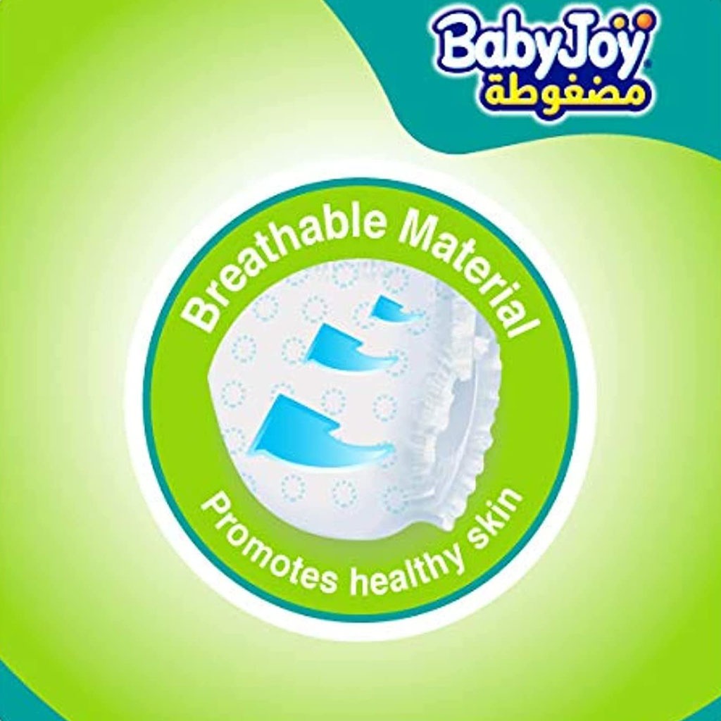 BabyJoy Compressed Diamond Pad Baby Diapers, Size 7, For 18+Kg Baby, Pack of 42's