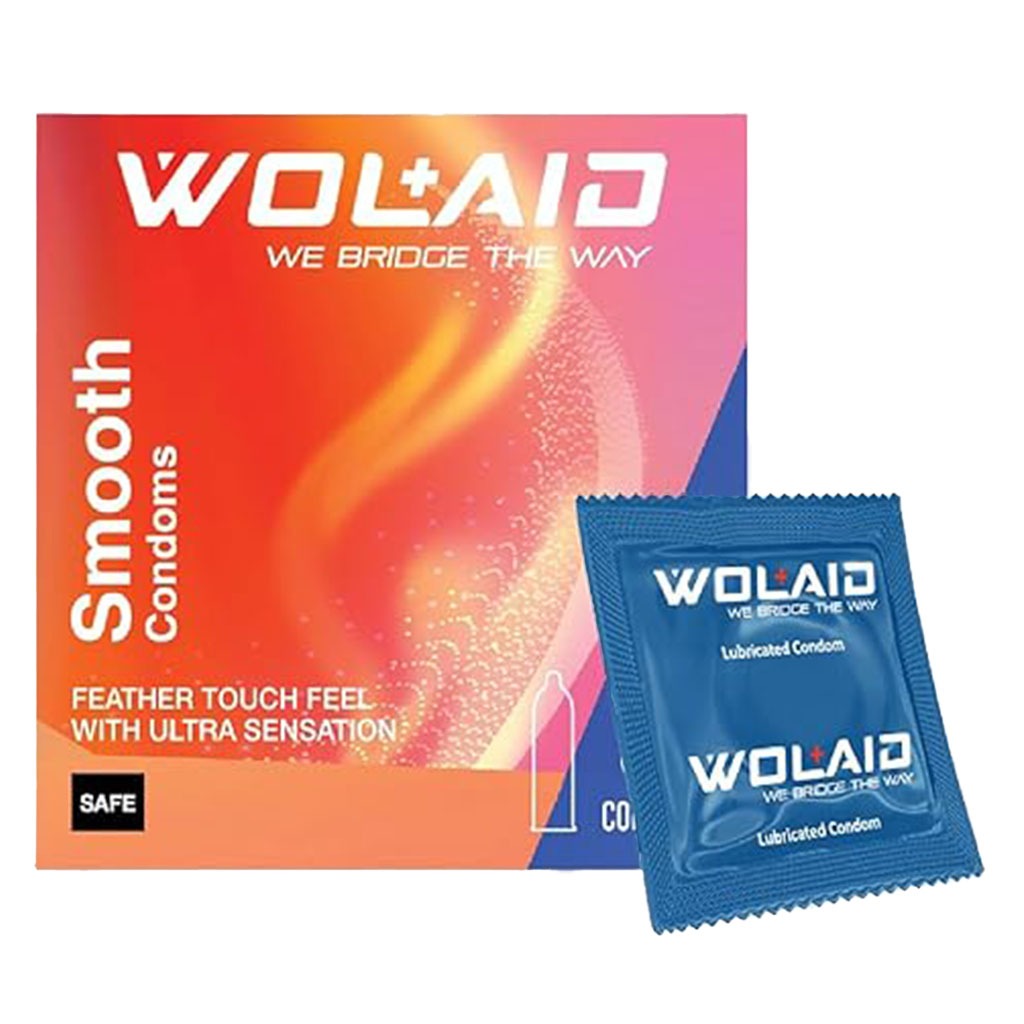 Wolaid Smooth Condoms, Pack of 3's