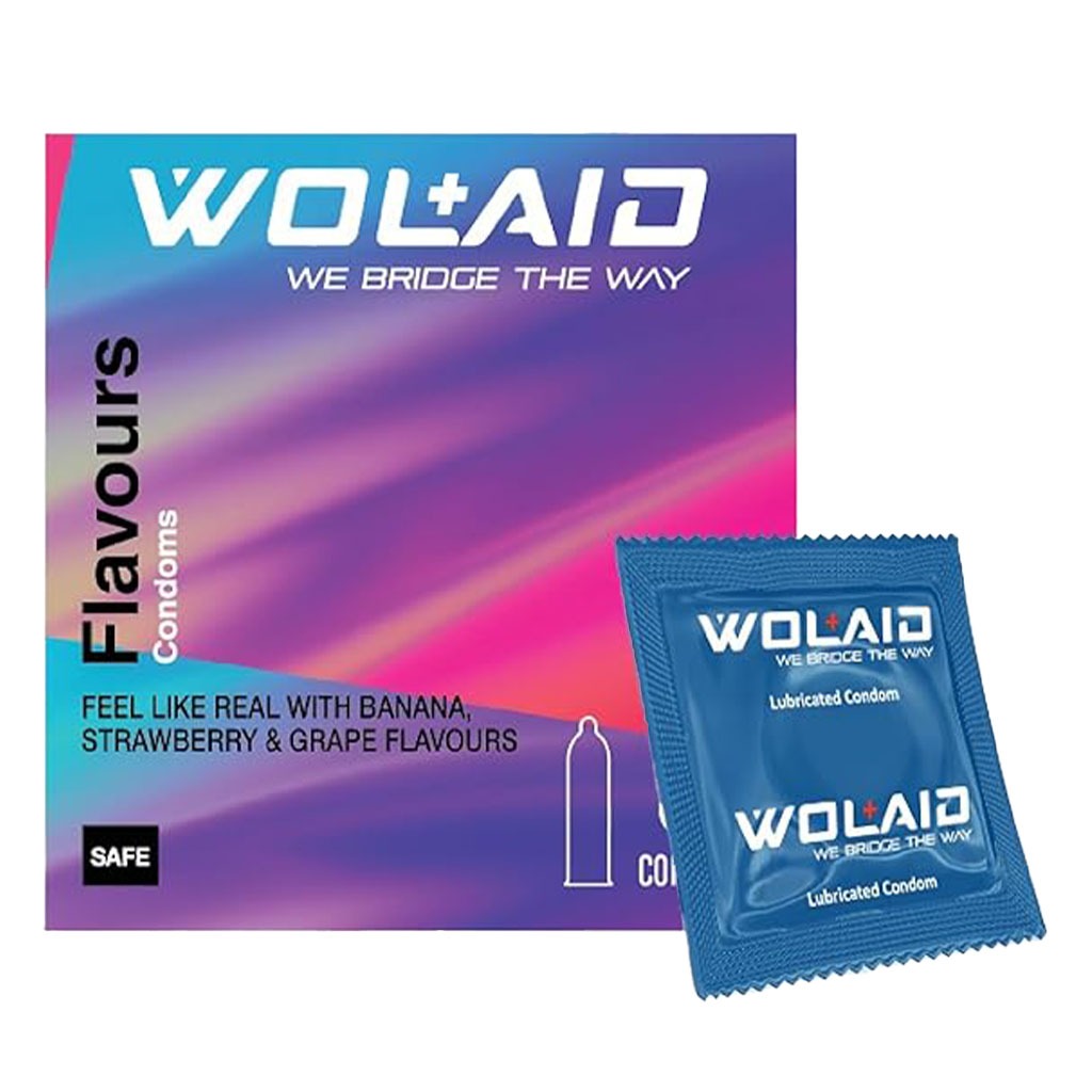 Wolaid Flavours Condoms, Pack of 3's
