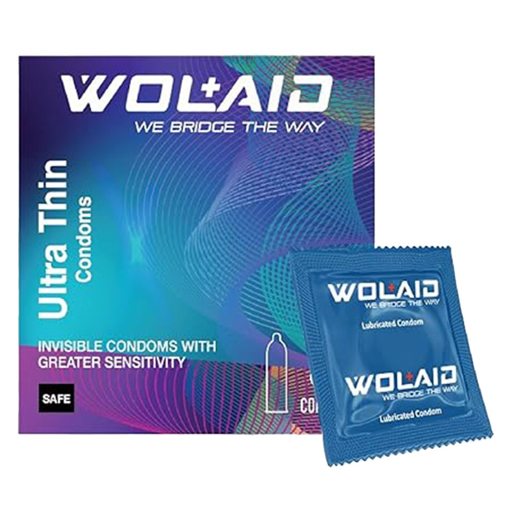Wolaid Ultra Thin Condoms, Pack of 3's
