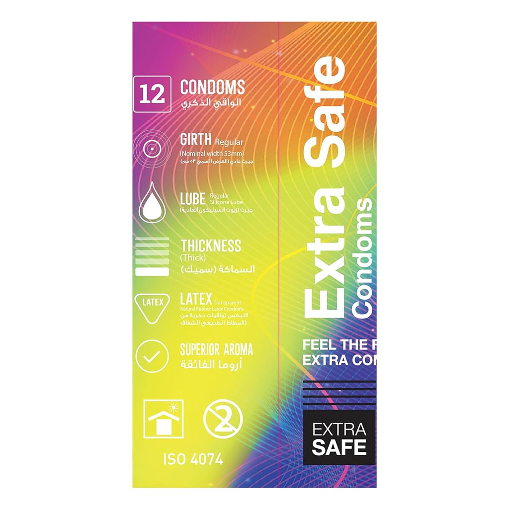 Wolaid Extra Safe Condoms, Pack of 12's