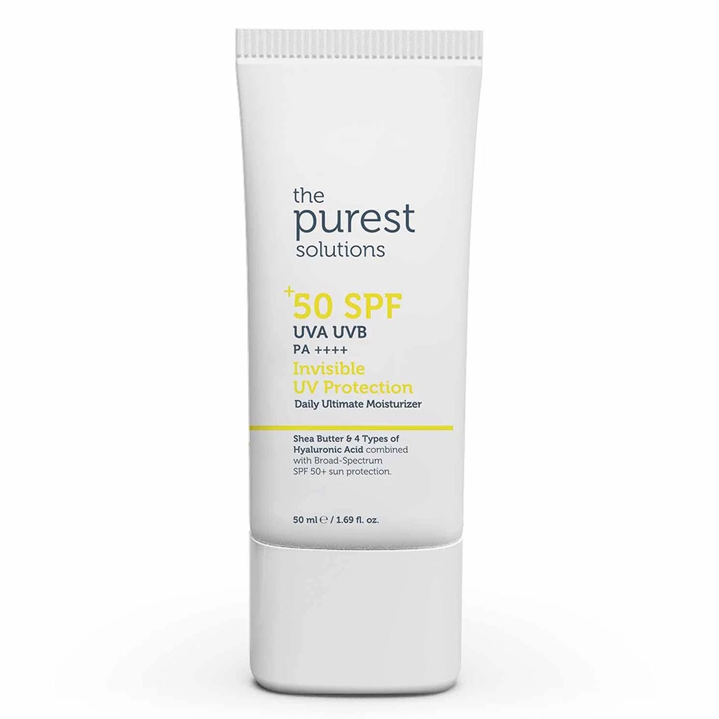 The Purest Solutions Invisible UV Protection Daily Ultimate Moisturizer Sunscreen With SPF 50+ & PA++++ 50ml