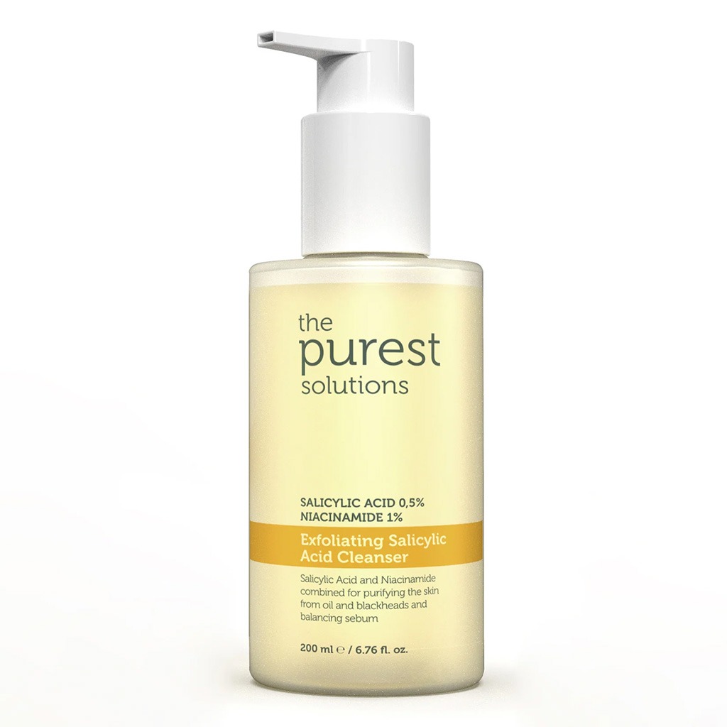 The Purest Solutions 0.5% Salicylic Acid & 1% Niacinamide Exfoliating Salicylic Acid Cleanser 200ml