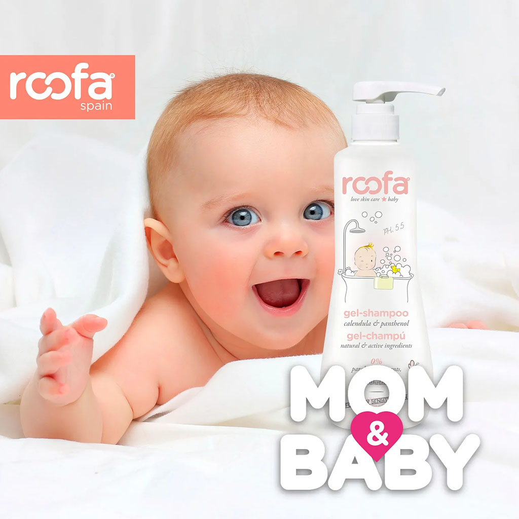 Roofa Soft Gel Baby Shampoo With Calendula & Panthenol For Sensitive Skin 500ml