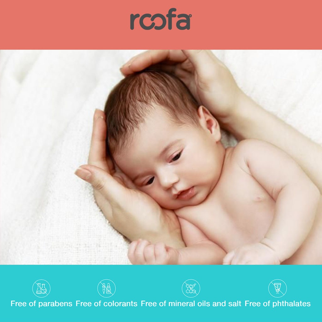 Roofa Baby Face and Body Cleansing Water With Calendula & Panthenol For Sensitive Skin 200ml