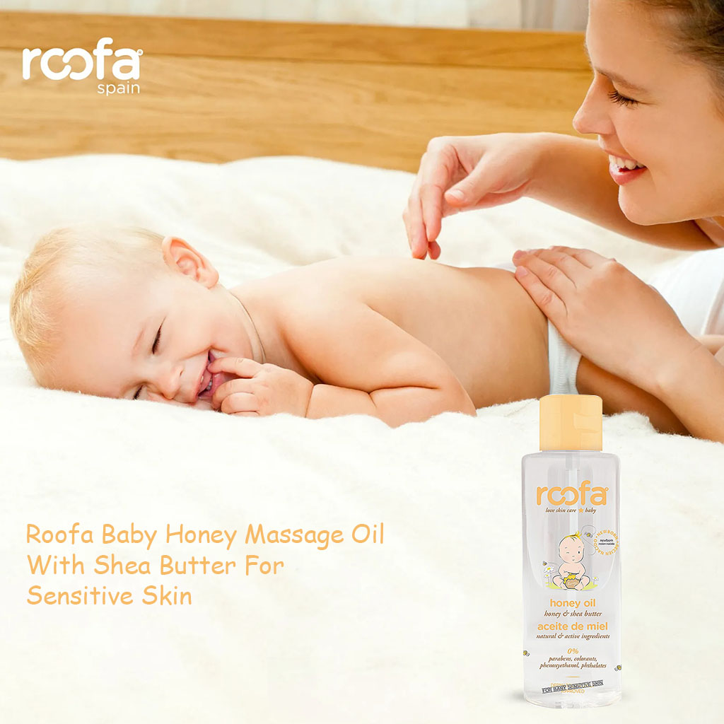 Roofa Baby Honey Massage Oil With Shea Butter For Sensitive Skin 100ml