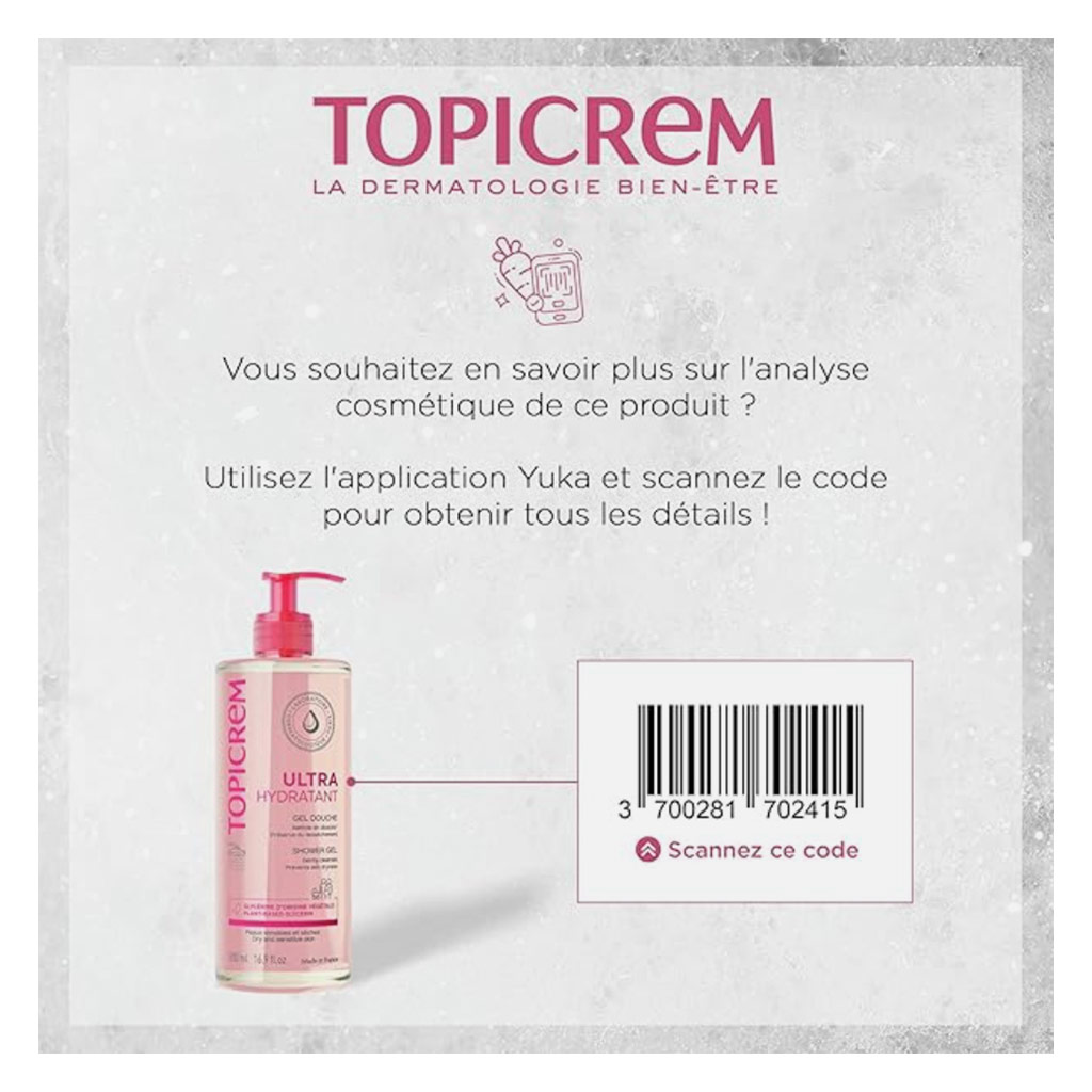 Topicrem Ultra Hydrant Shower Gel For Sensitive & Dry Skin 500ml