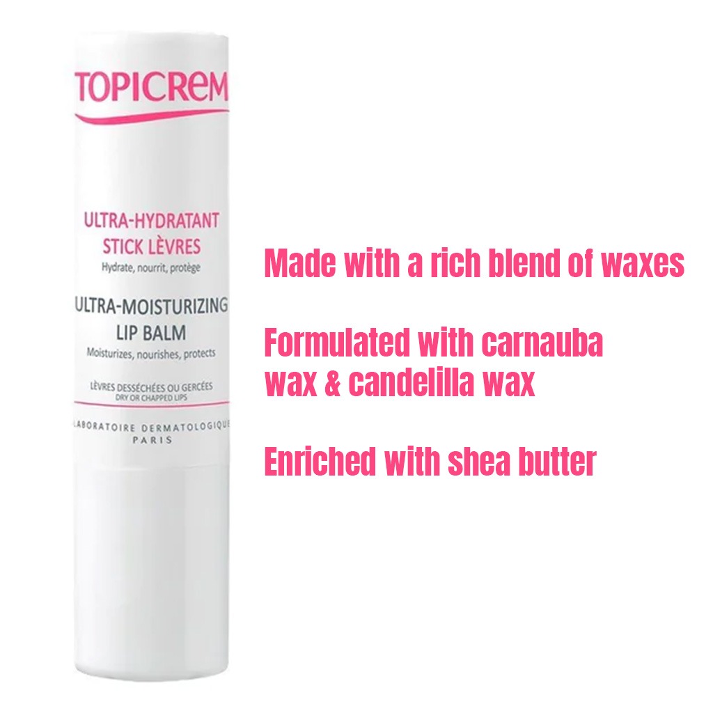 Topicrem Ultra-Moisturizing Lip Balm For Dry And Chapped Lips 5g
