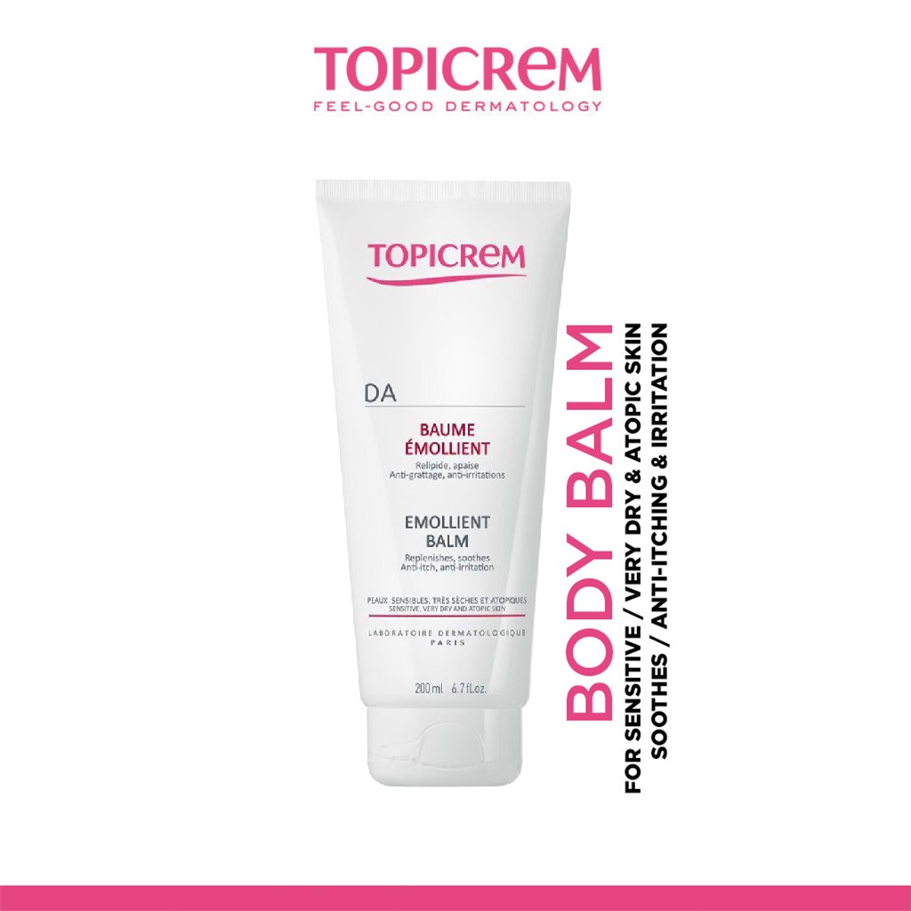 Topicrem DA Emollient Balm For Sensitive, Atopic & Very Dry Skin 200ml