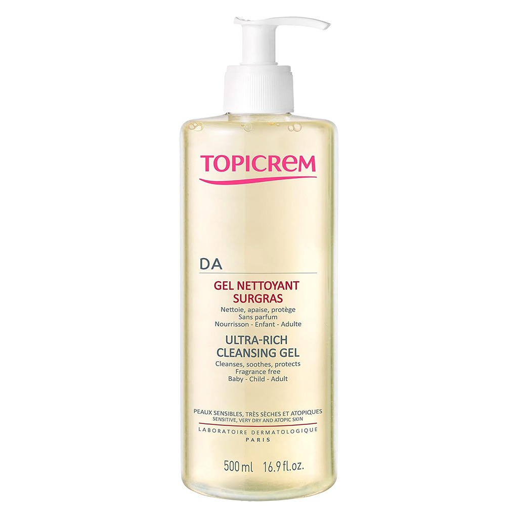 Topicrem DA Ultra-Rich Cleansing Gel For Sensitive, Very Dry & Atopic Skin 500ml