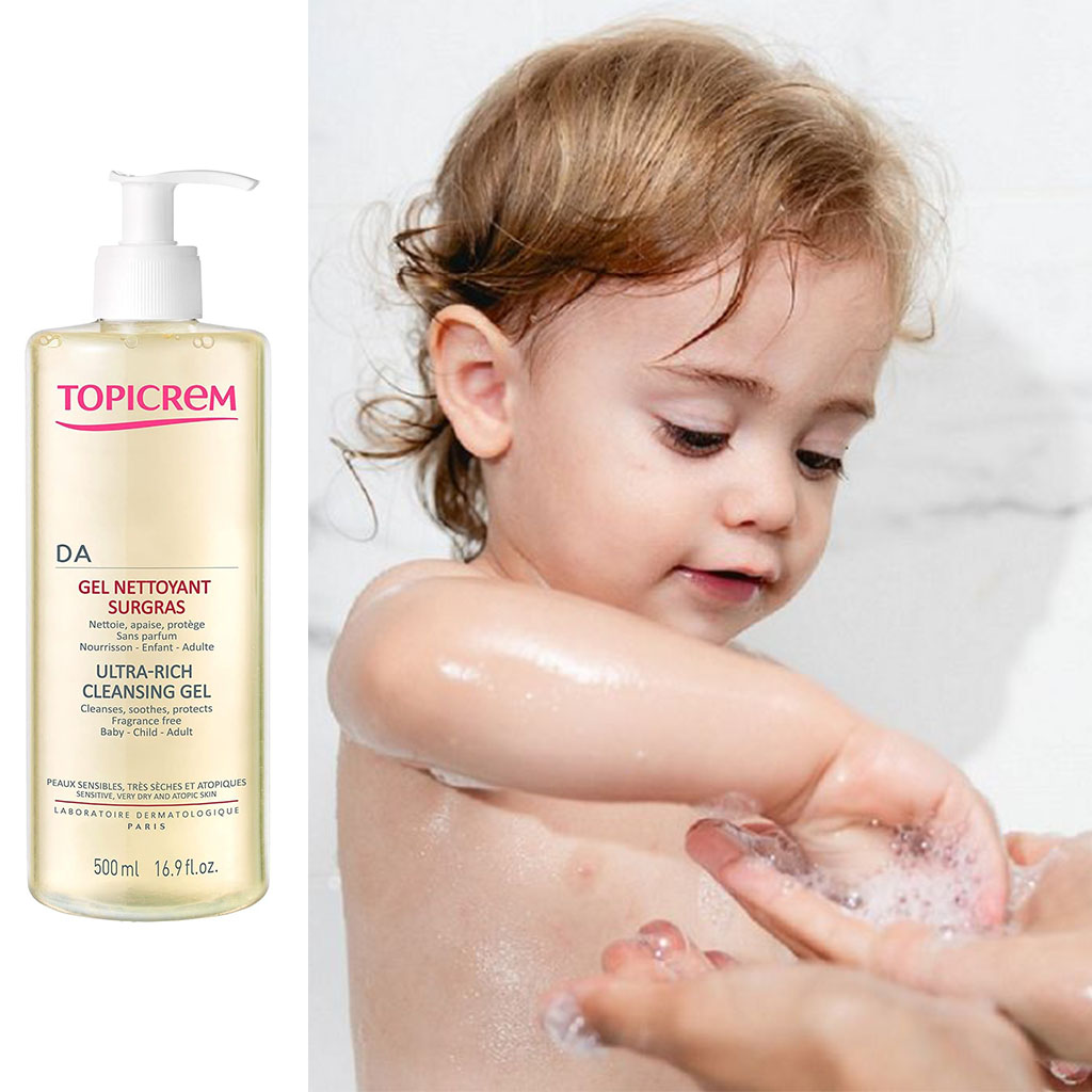 Topicrem DA Ultra-Rich Cleansing Gel For Sensitive, Very Dry & Atopic Skin 500ml