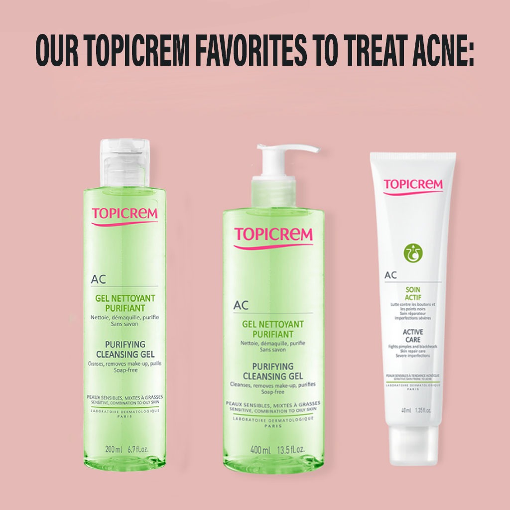 Topicrem AC Purifying Face Cleansing Gel For Sensitive, Combination & Oily Skin 200ml