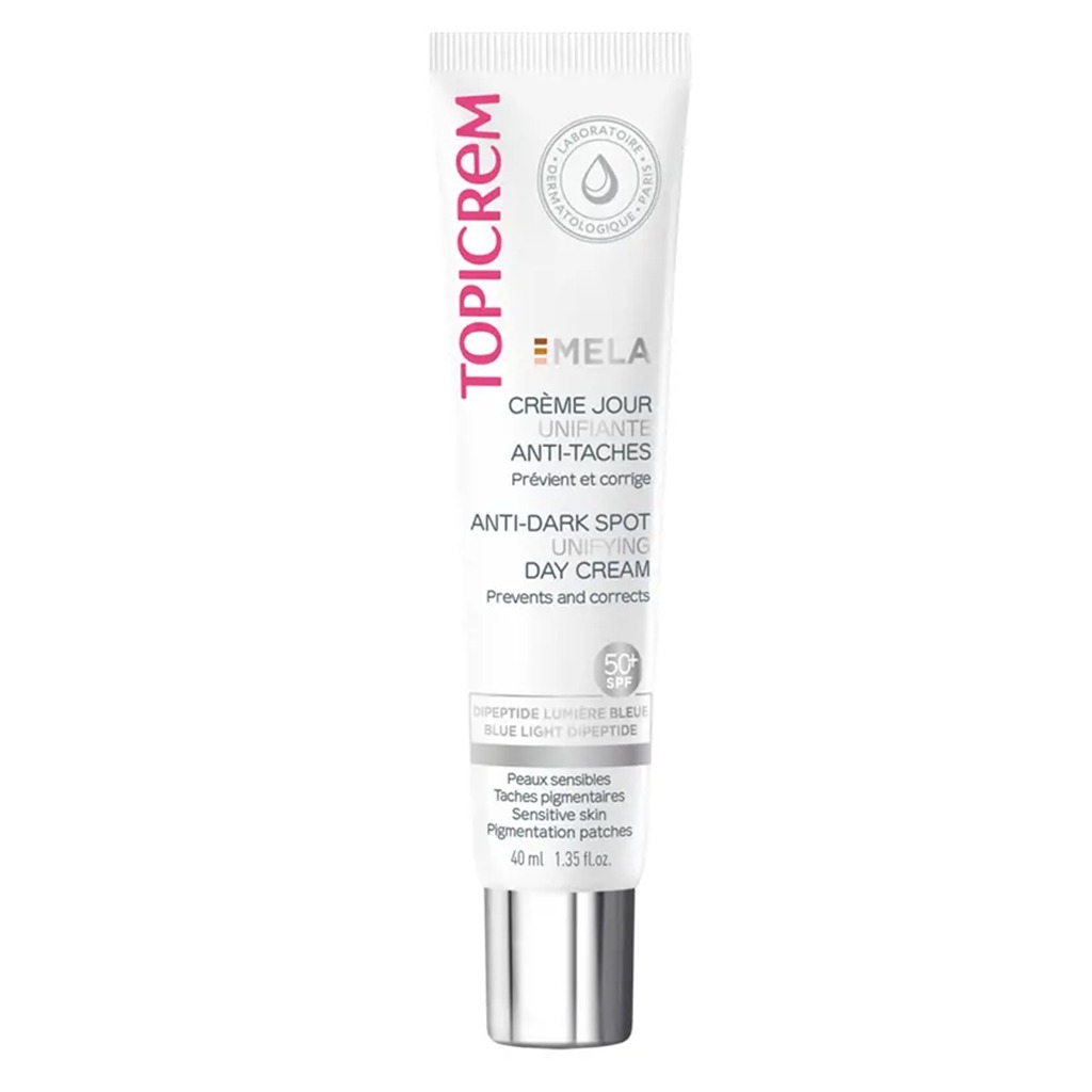 Topicrem Mela Anti-Dark Spot Unifying Day Cream For Sensitive Skin With Pigmentation SPF 50+ 40ml