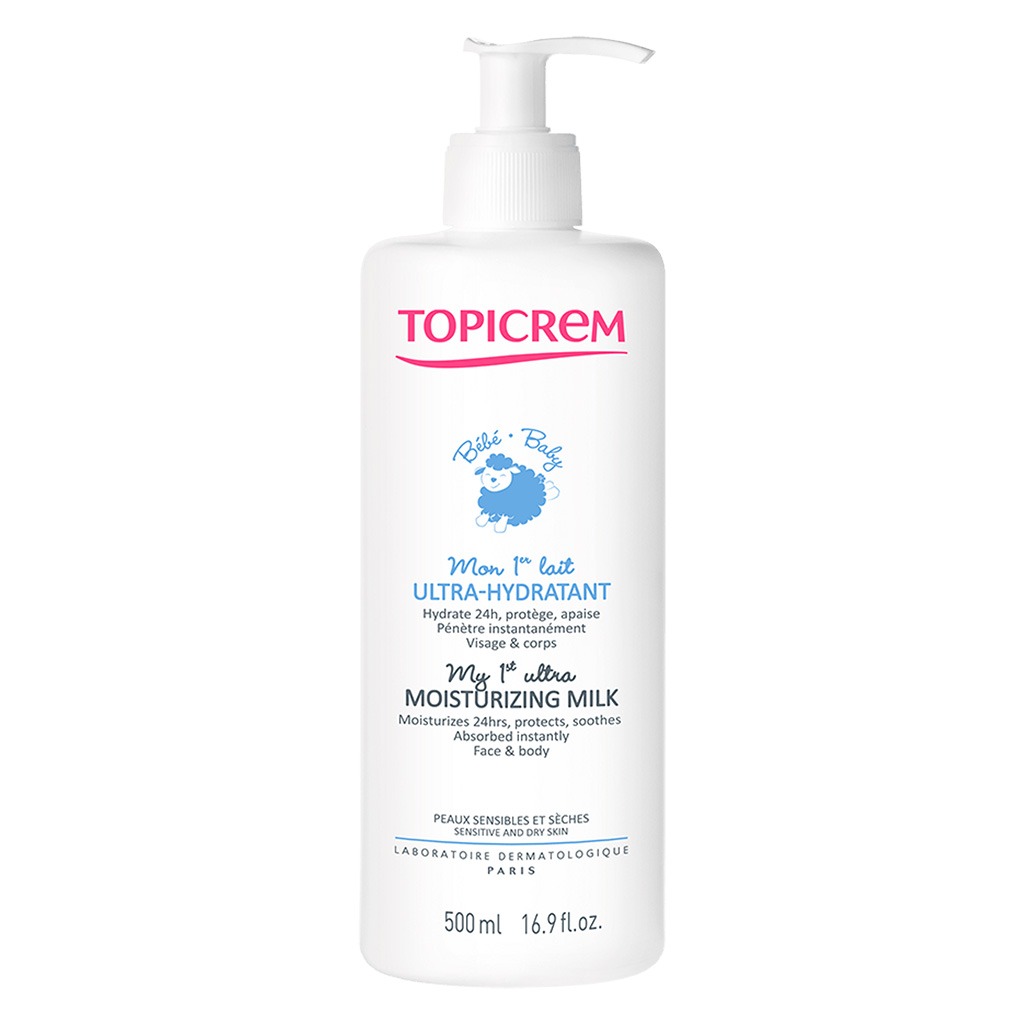 Topicrem Baby My 1st Ultra Moisturizing Milk For Sensitive & Dry Skin 500ml