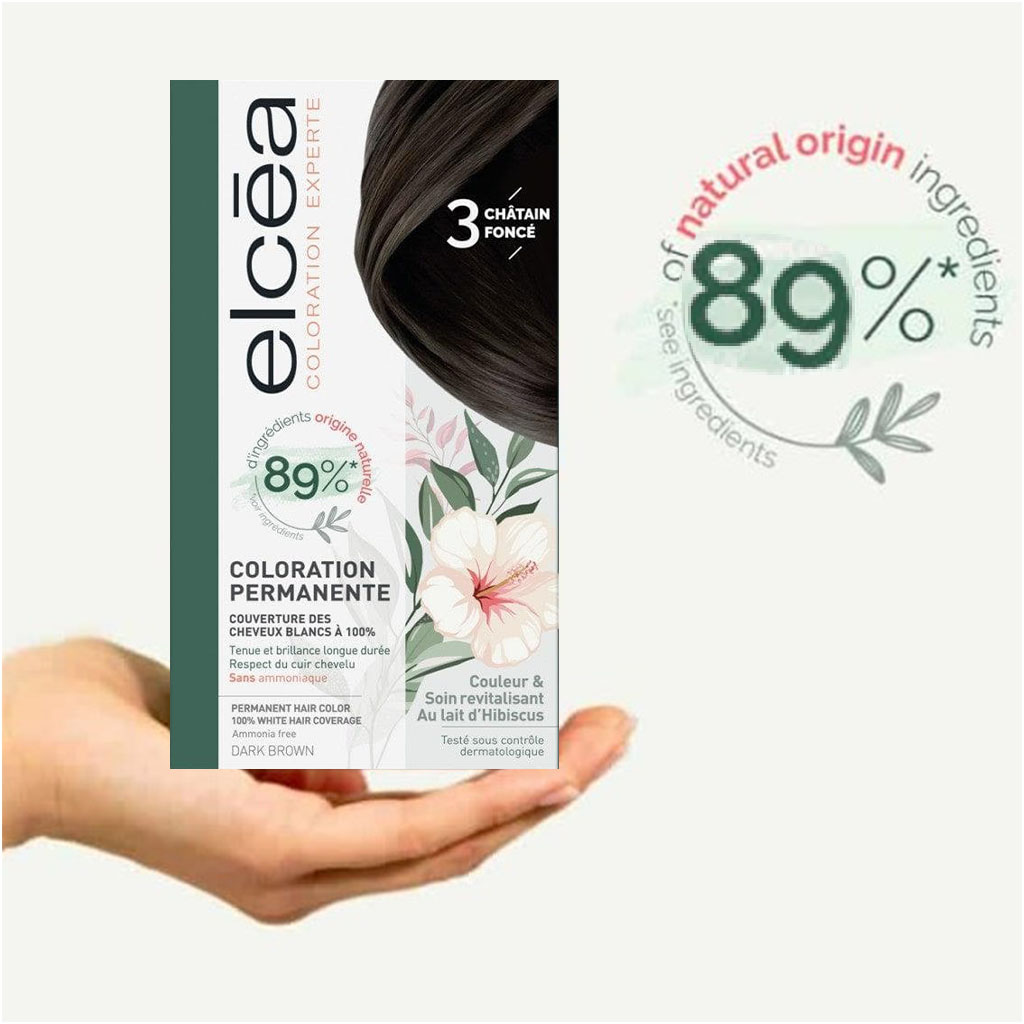 Noreva Elcea Coloration Experte Permanent Hair Color - 3 Dark Brown 