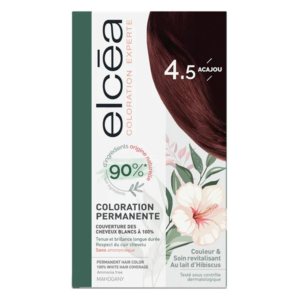 Noreva Elcea Coloration Experte Permanent Hair Color - 4.5 Mahogany
