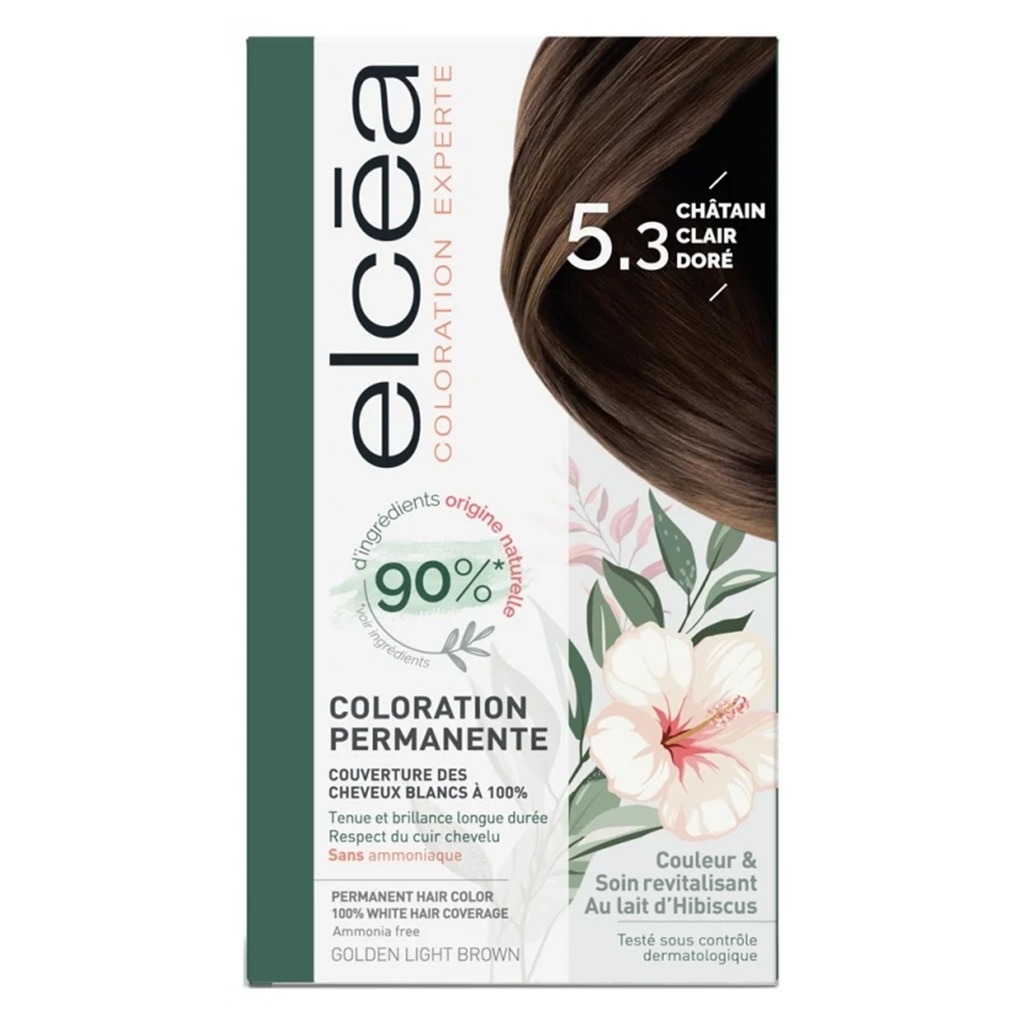 Noreva Elcea Coloration Experte Permanent Hair Color - 5.3 Golden Light Brown