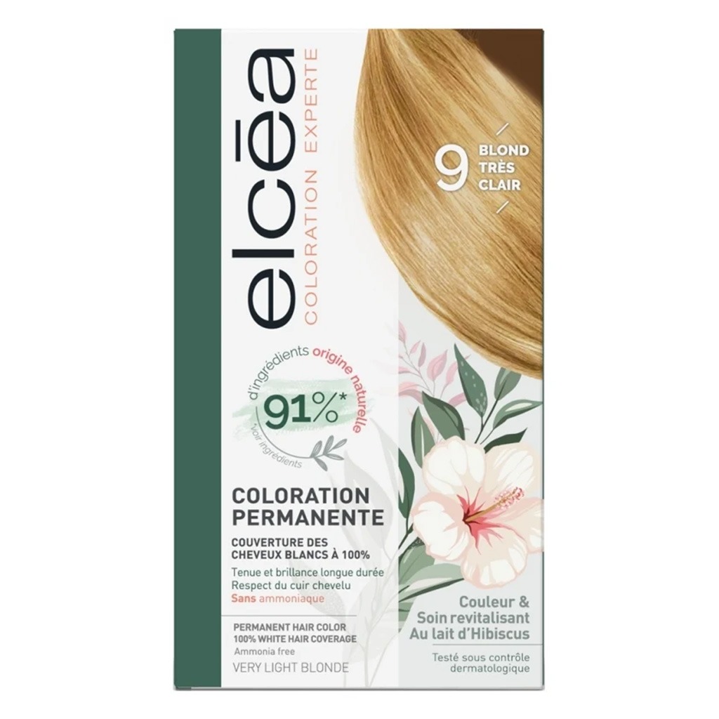 Noreva Elcea Coloration Experte Permanent Hair Color - 9 Very Light Blonde