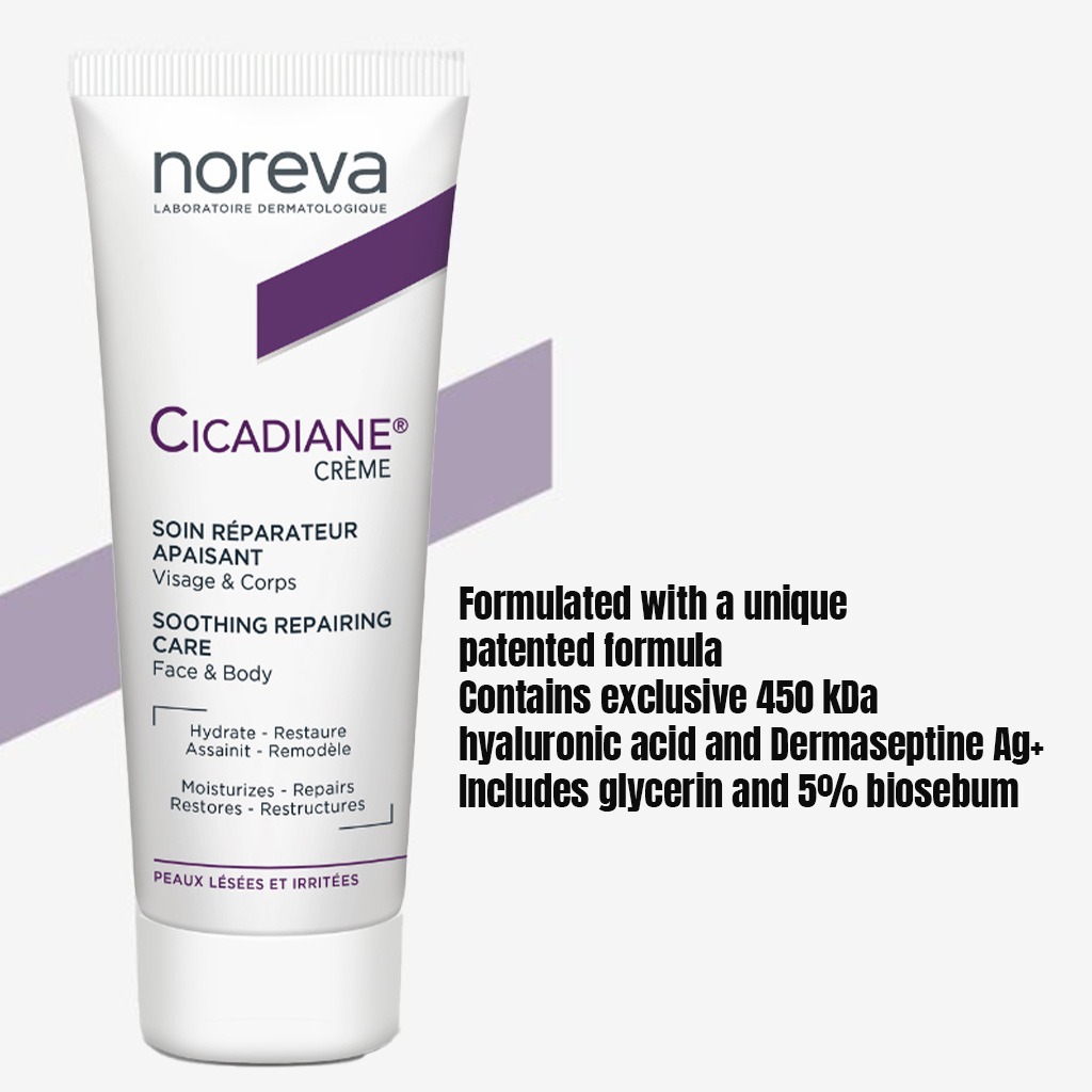 Noreva Cicadiane Soothing Repairing Care Cream For Face & Body 40ml