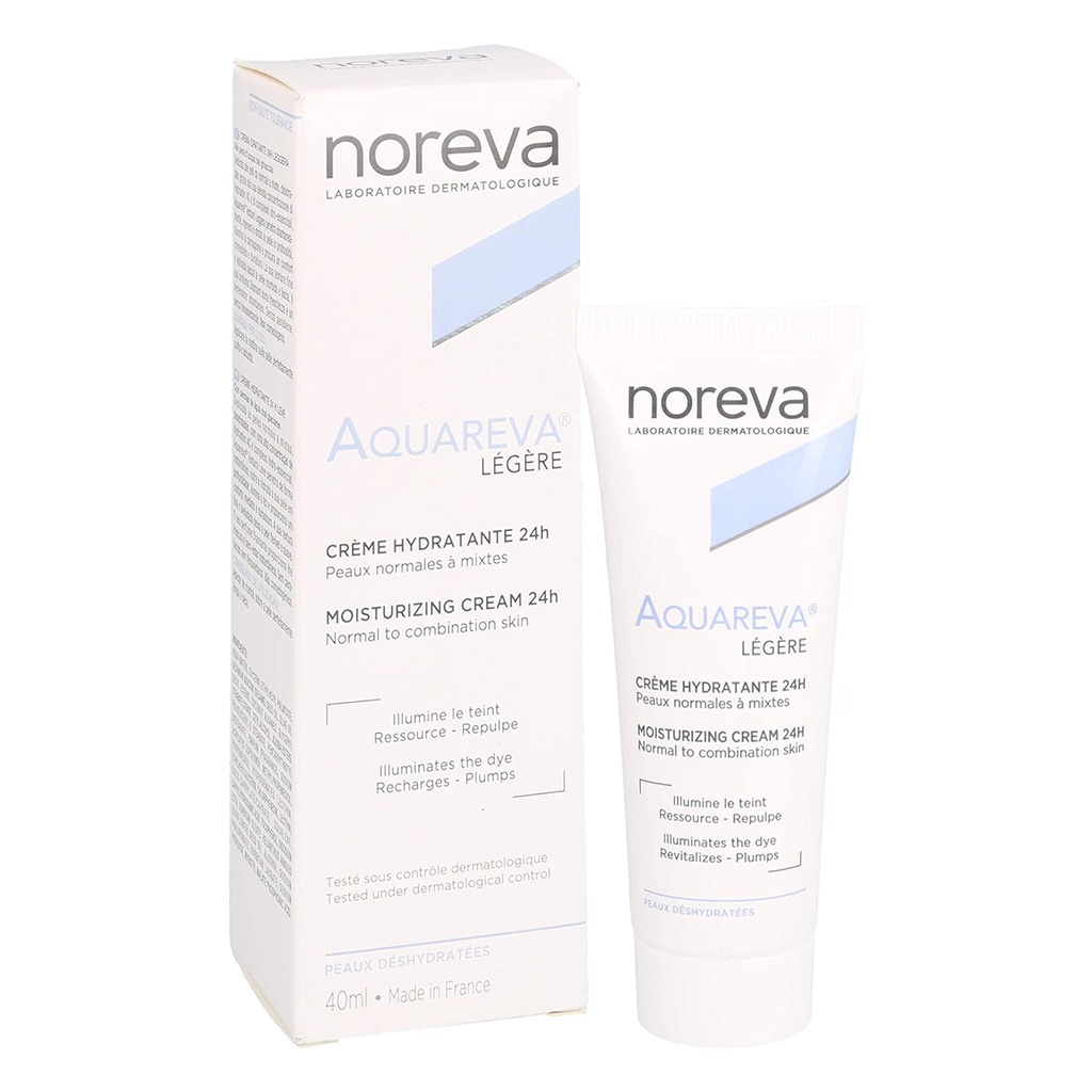 Noreva Aquareva Light 24-hour Moisturizing Cream For Normal To Combination Skin Types 40ml