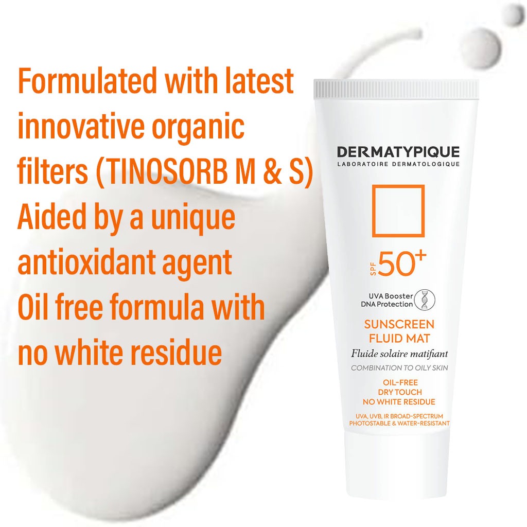 Dermatypique Sunscreen Fluid Mat With SPF 50+ For Combination To Oily Skin 50ml