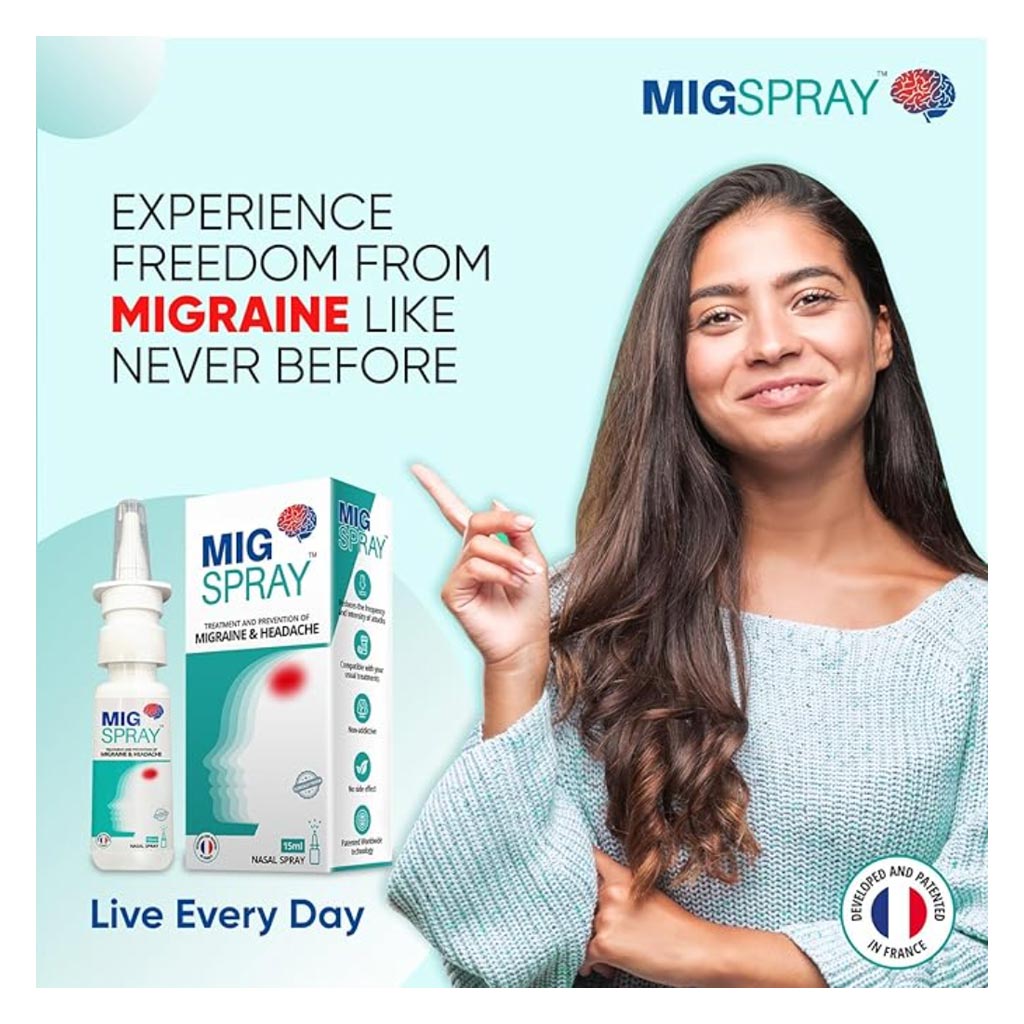 Mig Nasal Spray For Migraine Relief 15ml