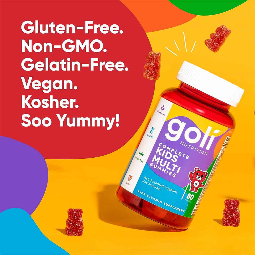 Goli Nutrition Complete Kids Multi Gummies With All Essential Vitamins & Minerals, Pack of 80's