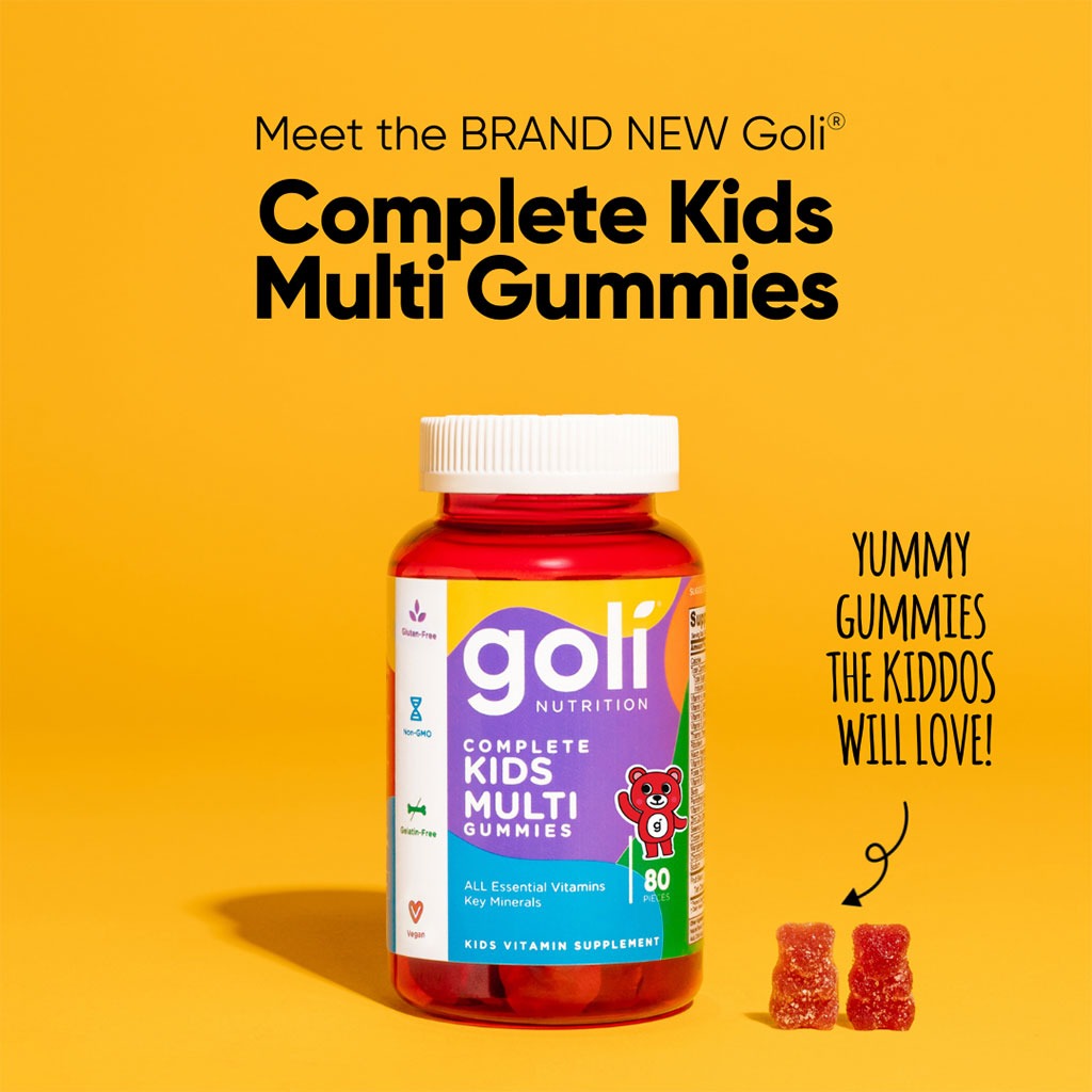 Goli Nutrition Complete Kids Multi Gummies With All Essential Vitamins & Minerals, Pack of 80's