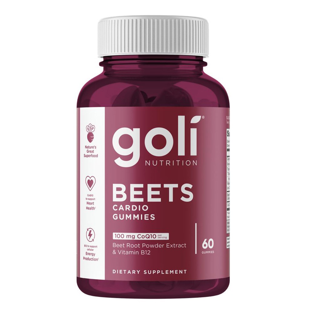 Goli Beets Cardio Gummies with CoQ10, Pack of 60's