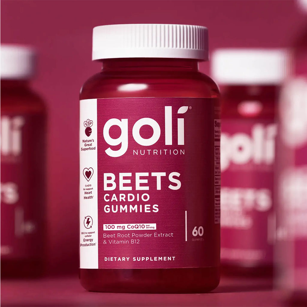 Goli Beets Cardio Gummies with CoQ10, Pack of 60's