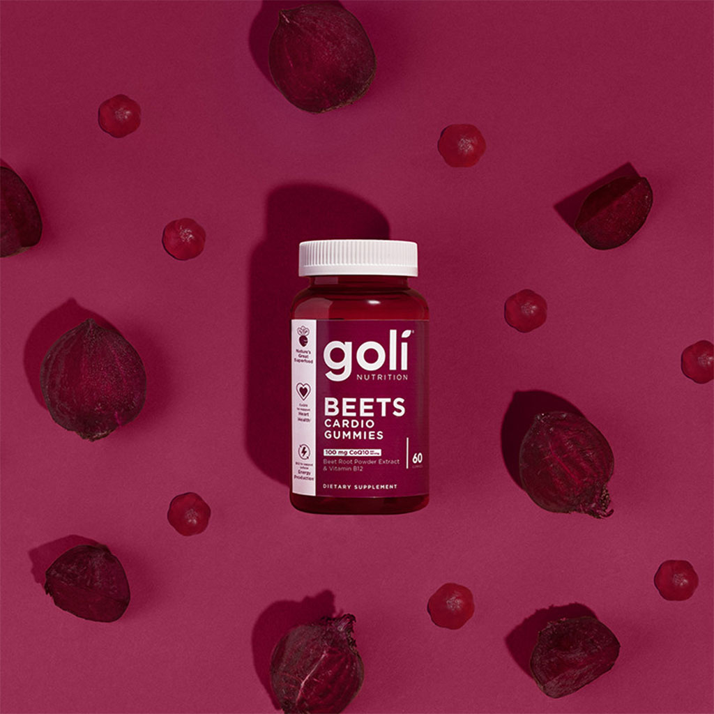 Goli Beets Cardio Gummies with CoQ10, Pack of 60's