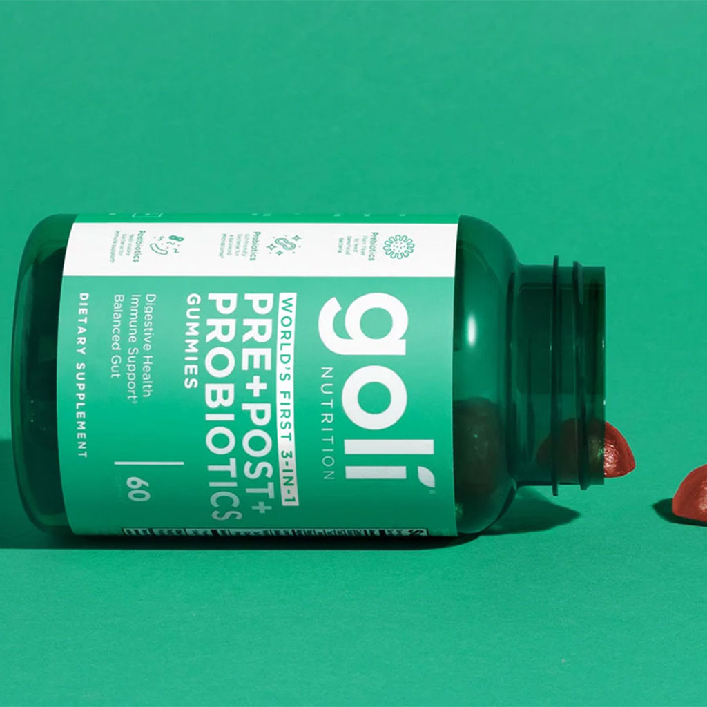 Goli 3 In 1 Prebiotics + Postbiotics + Probiotics Gummies, Pack of 60's