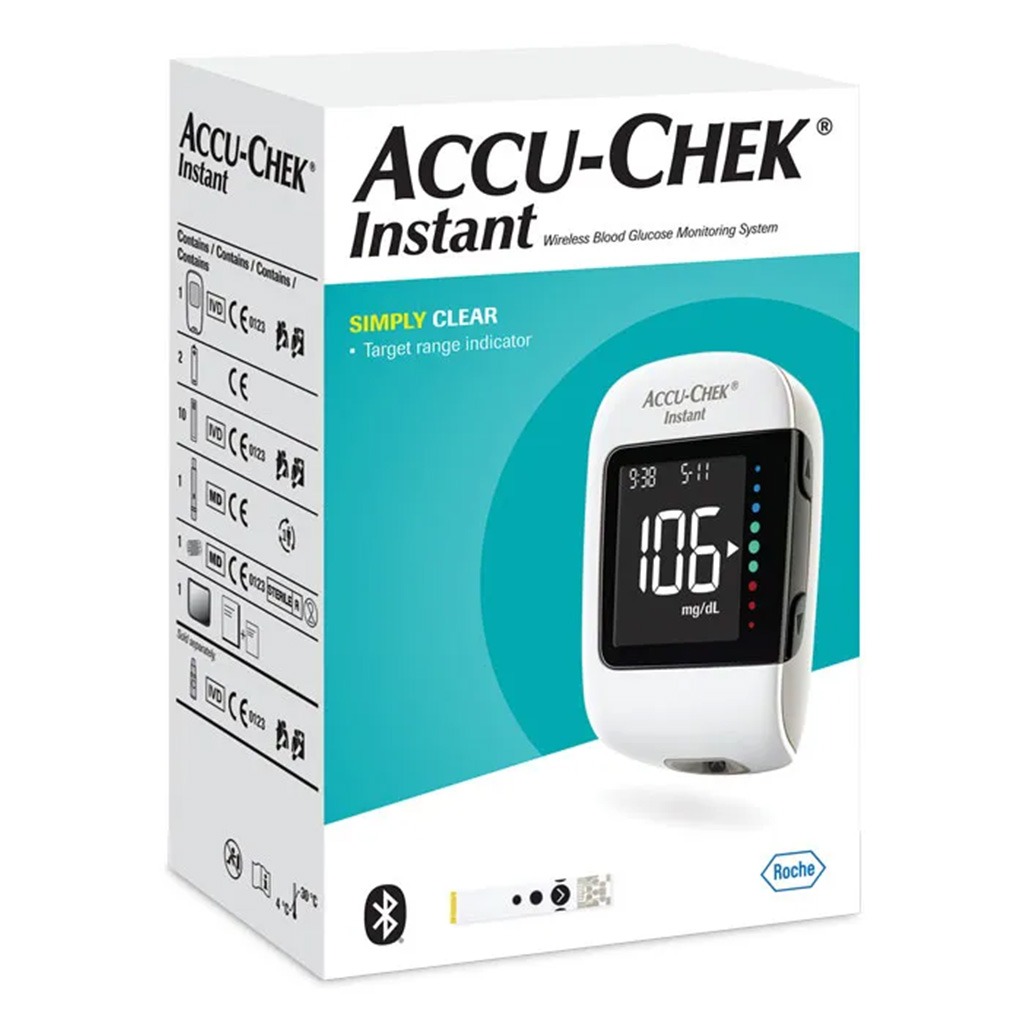 Accu-Chek Instant Blood Sugar Monitoring System + AND Simple Upper Arm Blood Pressure Monitor UA-611 - PROMO PACK