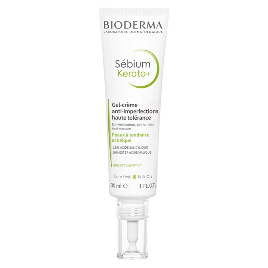 Bioderma Sebium Kerato+ Anti-Blemish High Tolerance Gel-Cream For Acne-Prone Skin 30ml