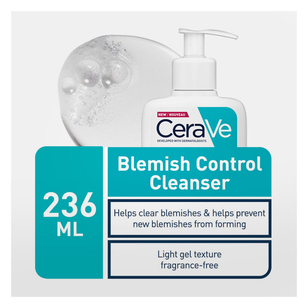 CeraVe Blemish Control Facial Cleanser For Blemish Prone Skin 236ml