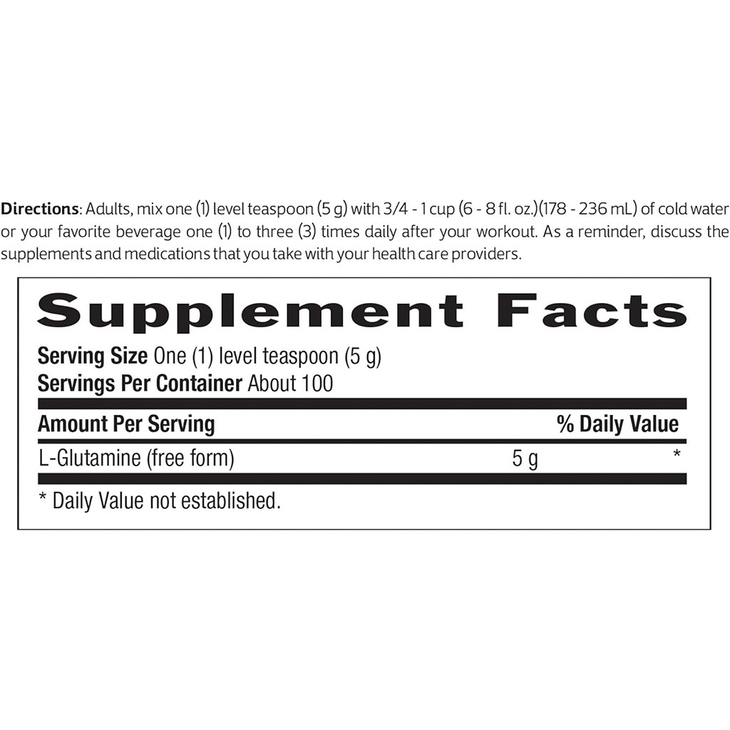 Biochem Glutamine Pure Fermented Amino acid Powder 500g