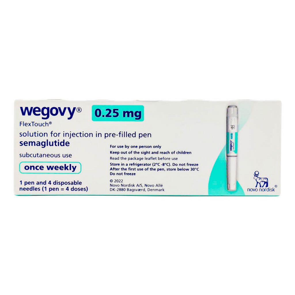 Wegovy 0.5mg Flextouch Pre-Filled Pen + 4 Needles