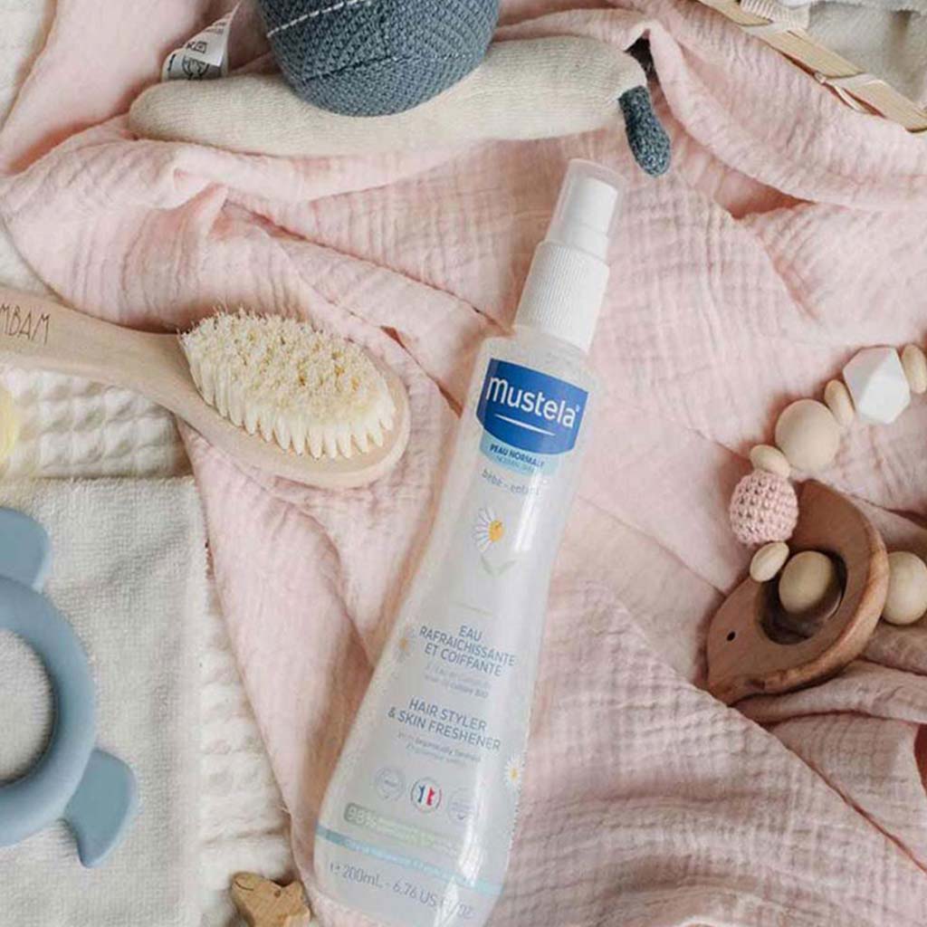 Mustela Baby Hair Styler & Skin Freshener 2 x 200ml, Promo Pack of 2's