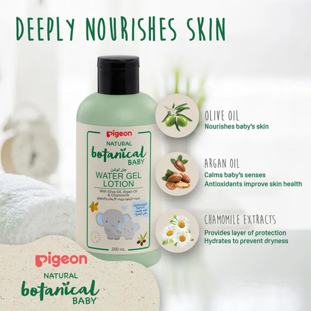 Pigeon Natural Botanical Baby Water Gel Lotion 200ml