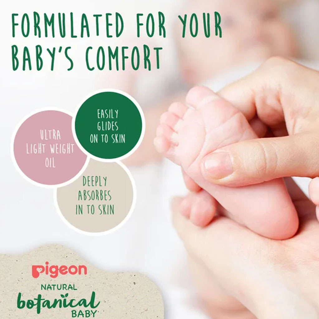 Pigeon Natural Botanical Baby Massage Oil 120ml