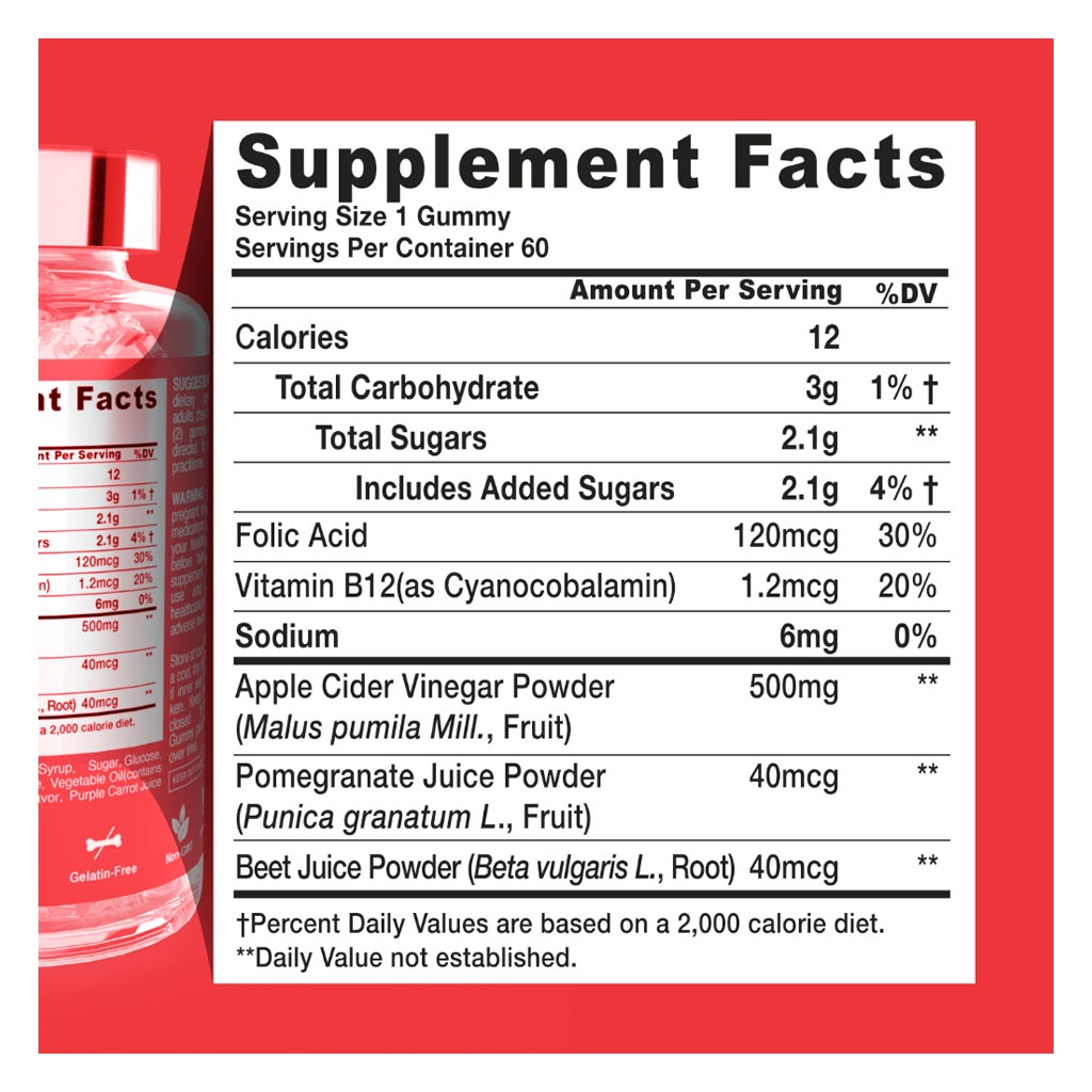 Dr. Gummies Apple Cider Vinegar Gummies For Weight Loss, Pack of 60's