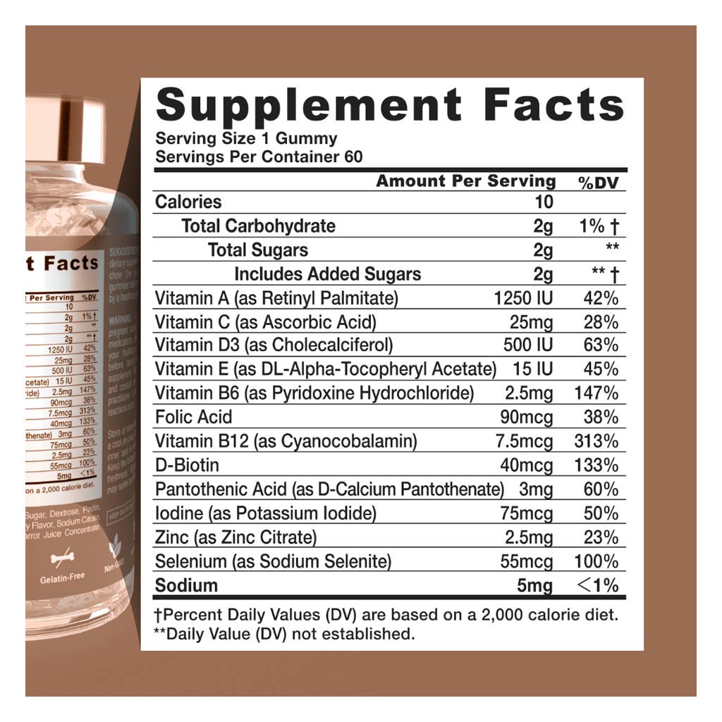 Dr Gummies Everyday Adult Multivitamin Supplement Gummies With Antioxidants, Pack of 60's