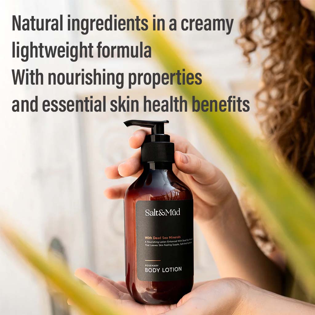 Salt And Mud Nourishing Body Lotion With Dead Sea Minerals & Rosemary 500ml