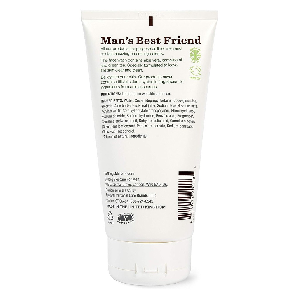 Bulldog Skincare Original Face Wash For Men With Aloe Vera 150ml