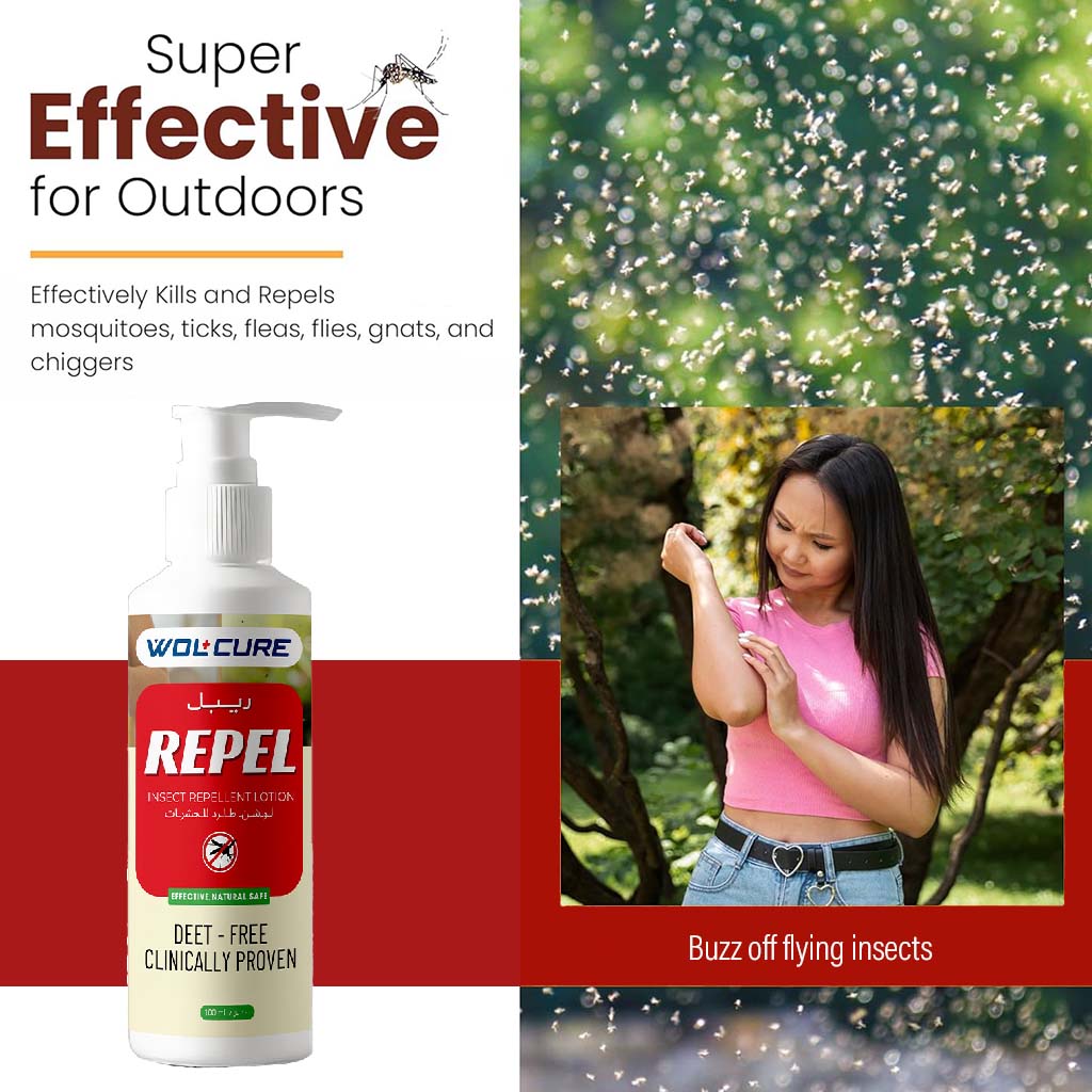 Wolcure Repel DEET Free Natural Insect Repellent Lotion 100ml