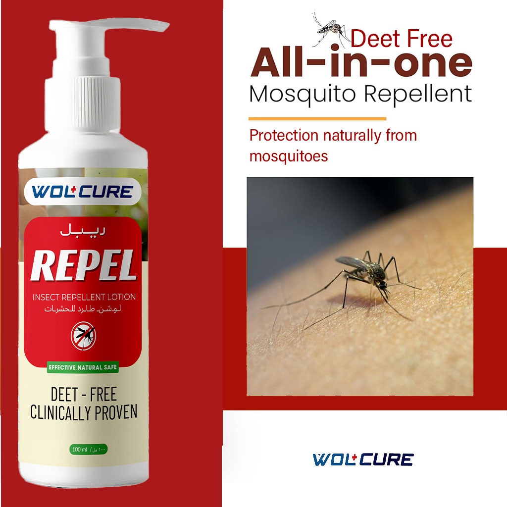 Wolcure Repel DEET Free Natural Insect Repellent Lotion 100ml