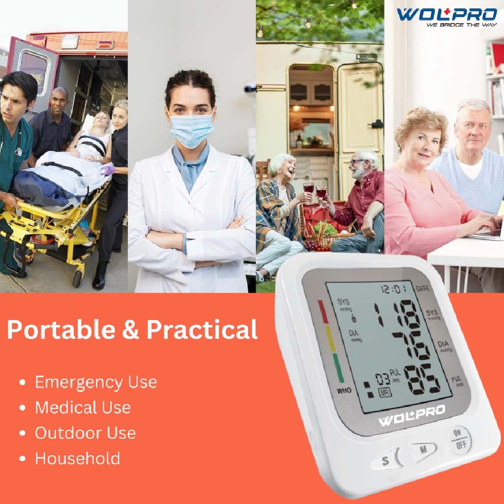 Wolpro Upper Arm Blood Pressure Monitor WOLBP01 